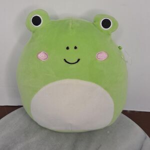 Squishmallows Frog Plush Small Stuffed Animal Toy Jazwares Green White Pink